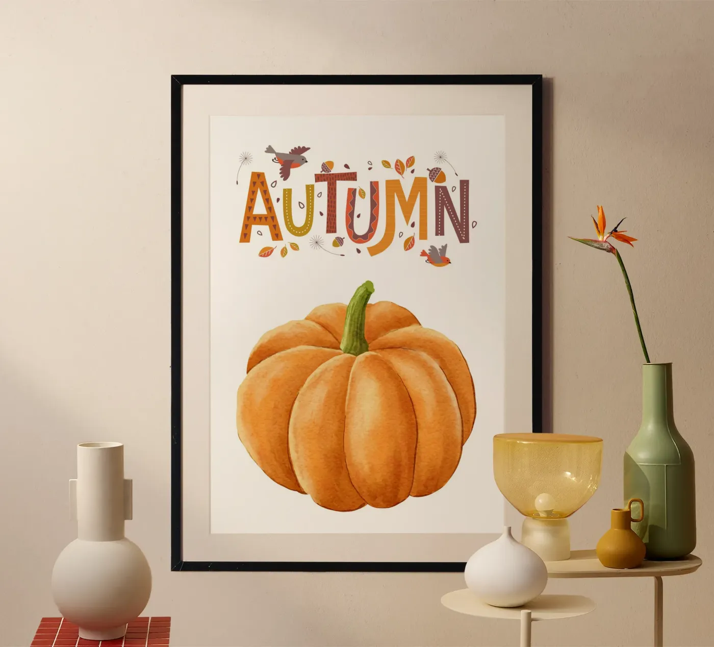 Autumn pumpkin poster da HolidaysCandyWalls