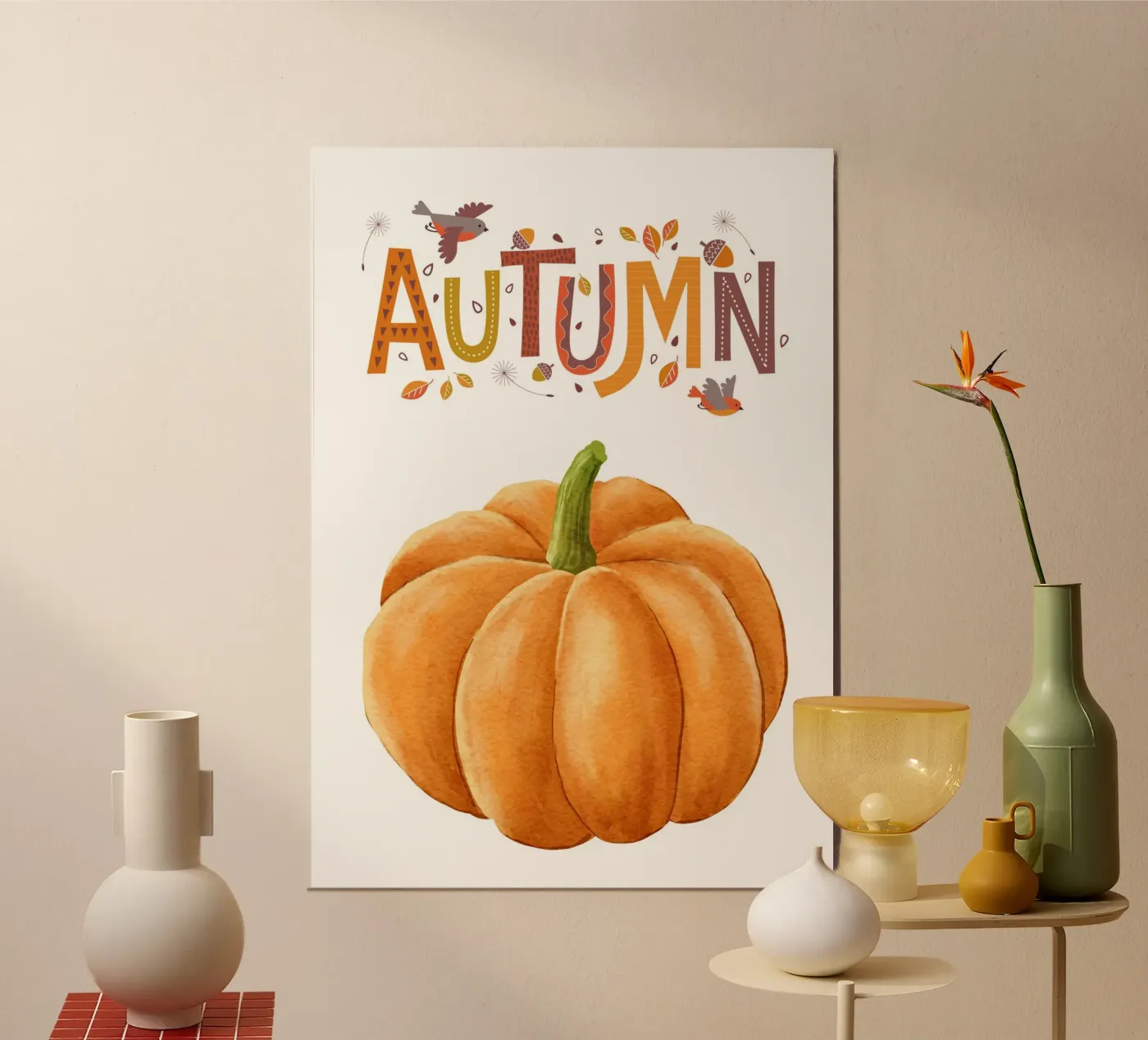 Autumn pumpkin poster da HolidaysCandyWalls