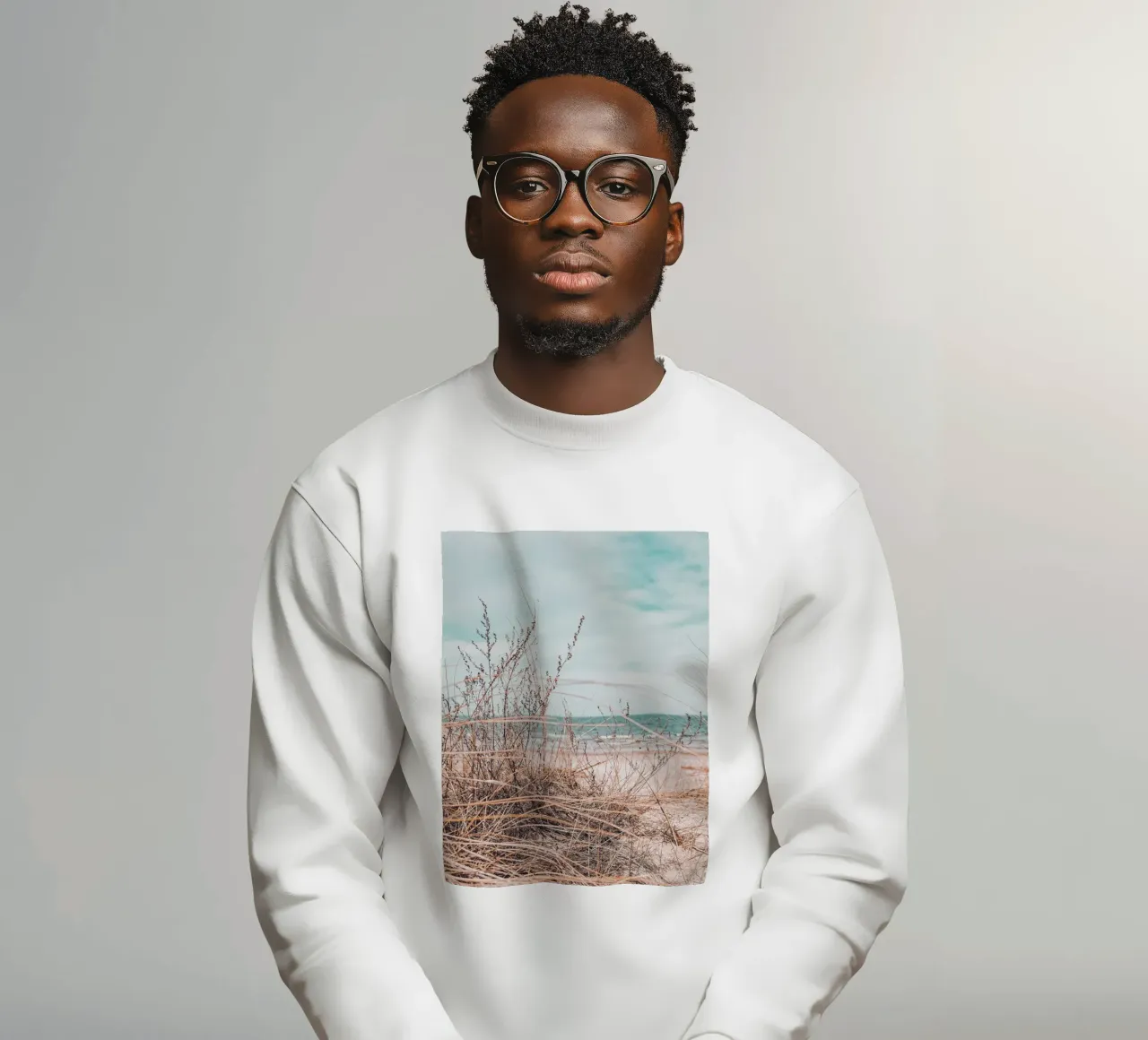 Coastal grass in the wind - design in harmony with nature sweatshirt by Whole©