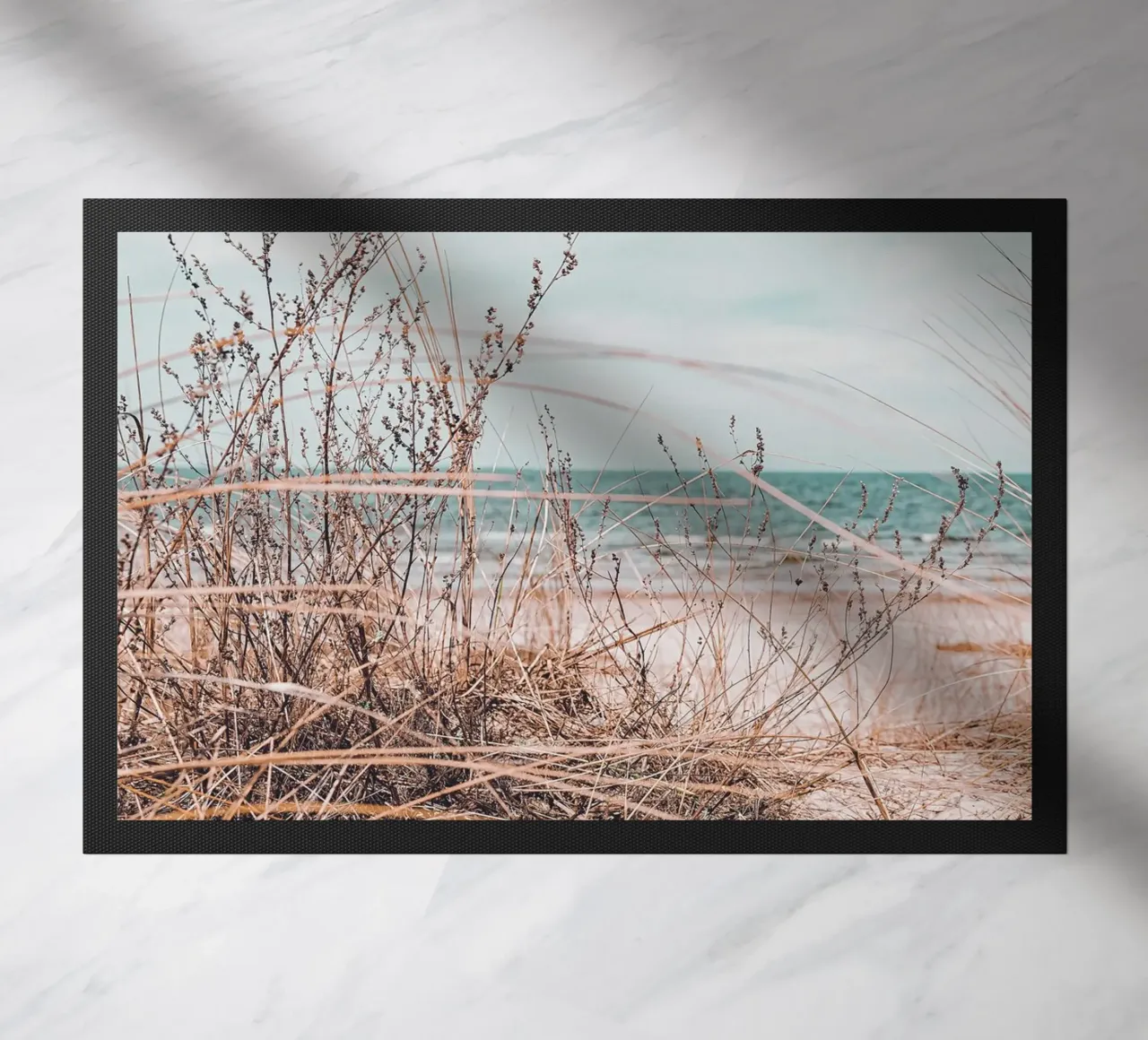 Coastal grass in the wind - design in harmony with nature doormat by Whole©