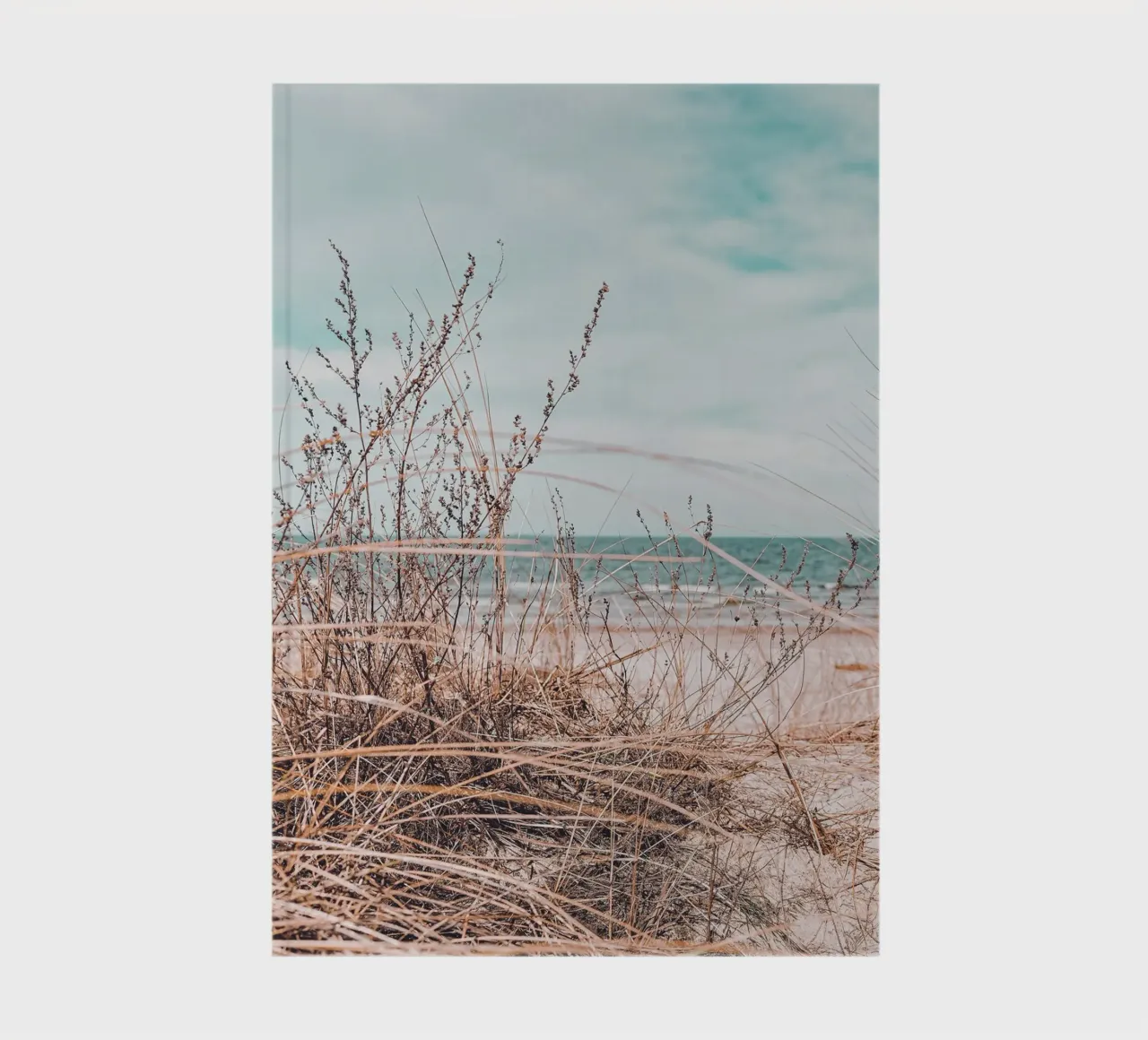 Coastal grass in the wind - design in harmony with nature notebook by Whole©