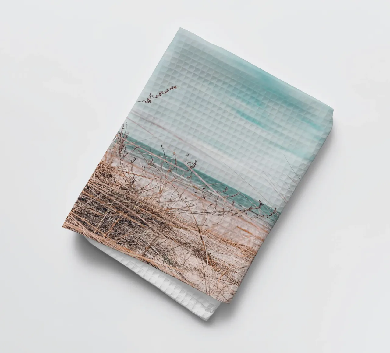 Herbe côtière dans le vent - un design proche de la nature torchon de Whole©