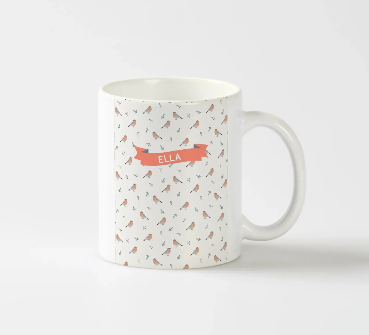 Rotkelchen tazza in ceramica da Ohkimiko