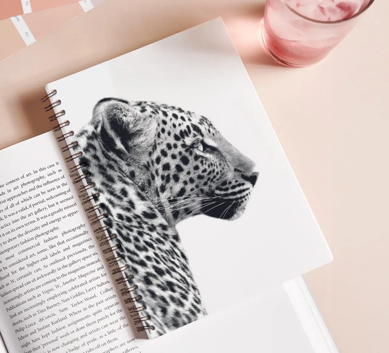Leopard profile - Wild and majestic spiral notebook by Whole©