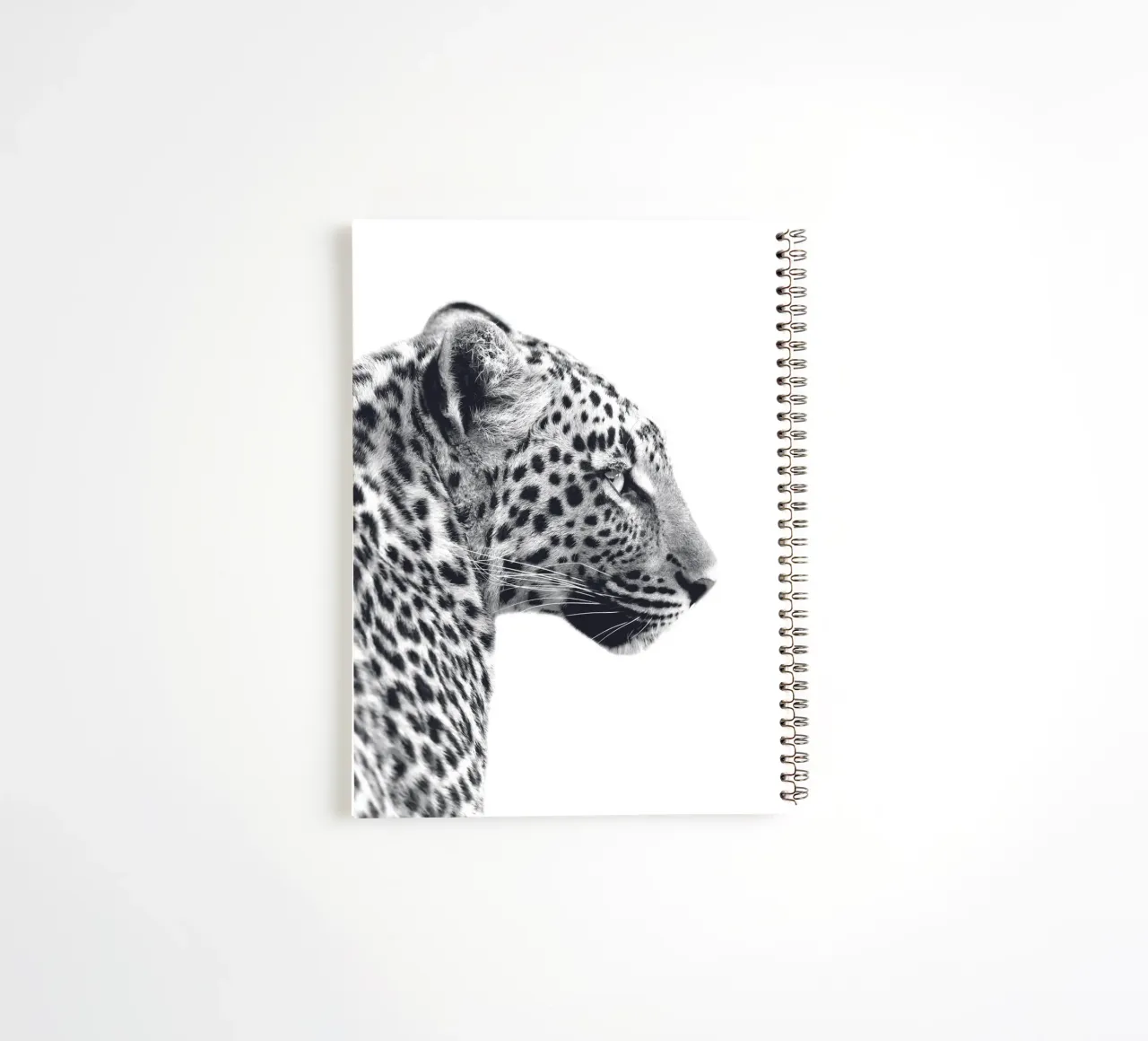 Leopard profile - Wild and majestic spiral notebook by Whole©