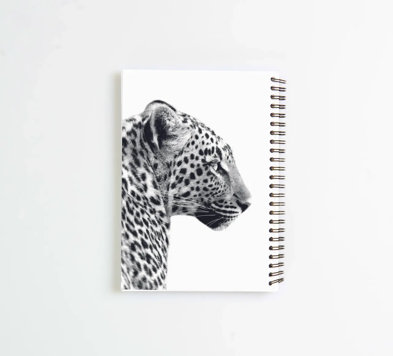 Leopard profile - Wild and majestic spiral notebook by Whole©