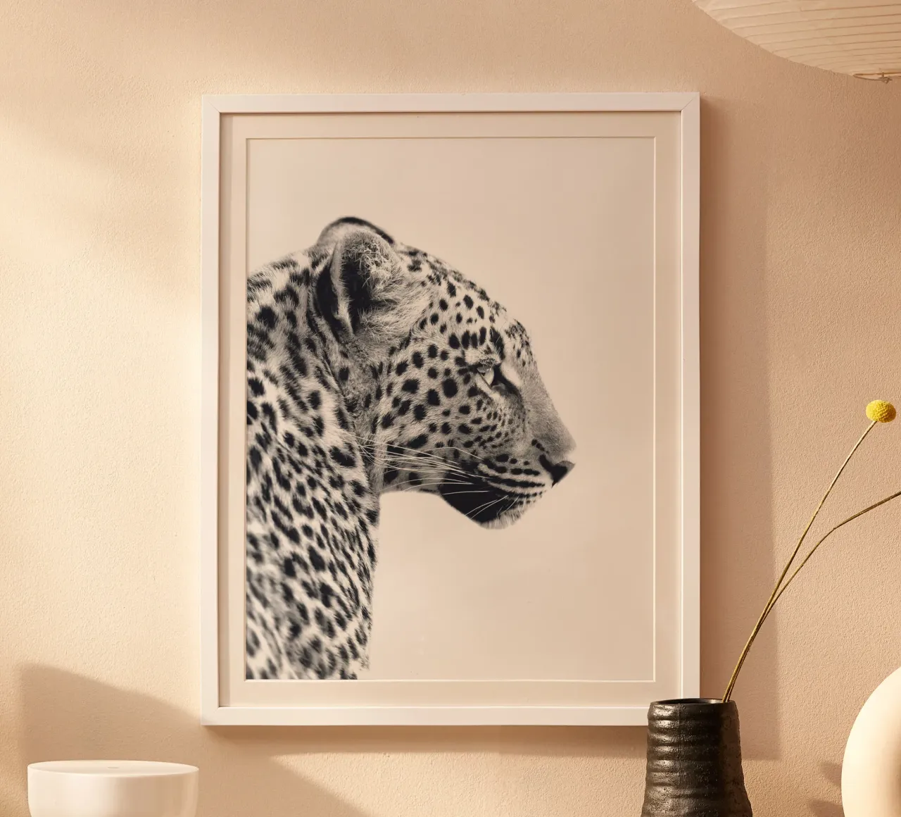 Leopard profile - Wild and majestic poster by Whole©