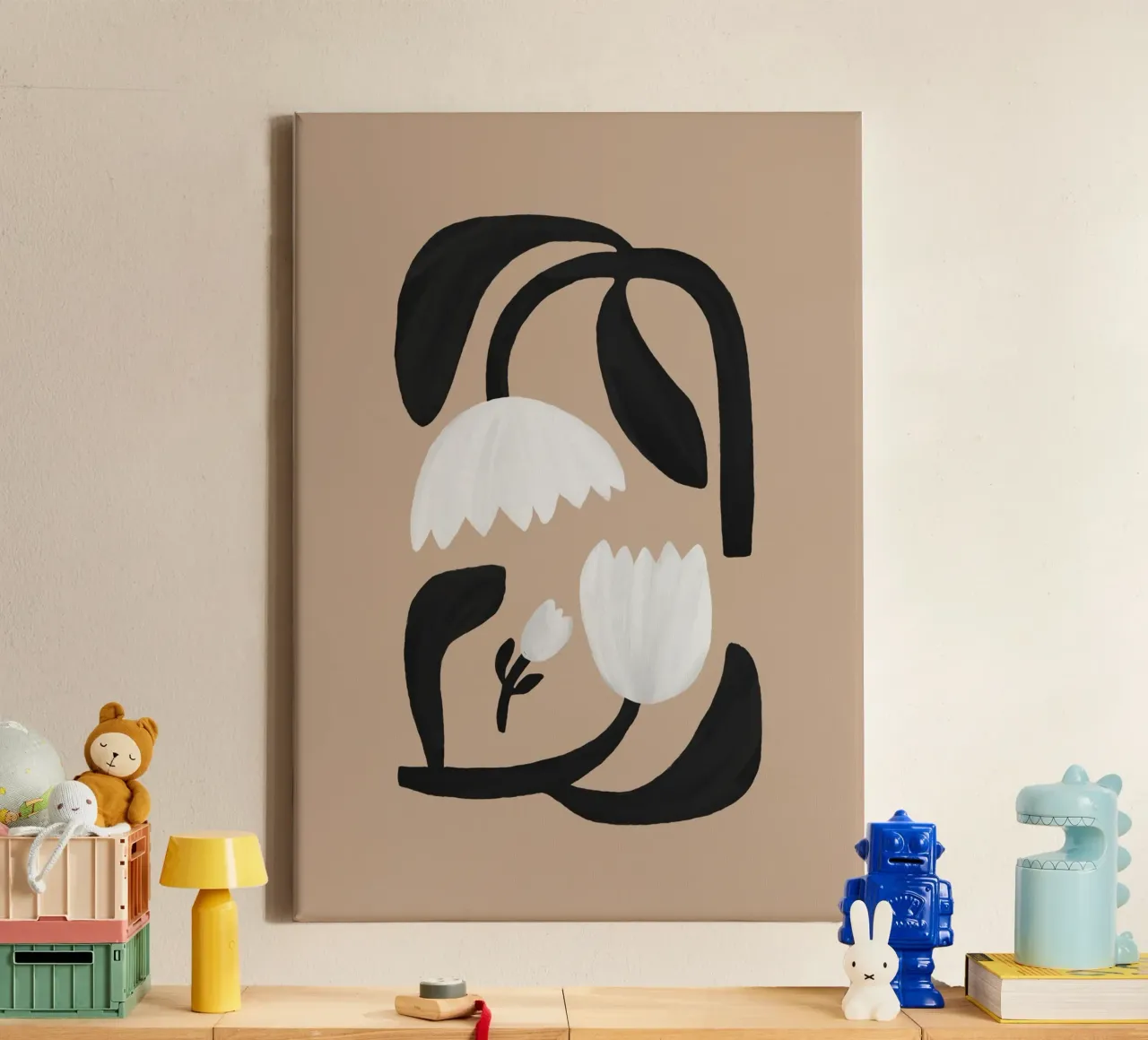 Scandi Botanical I canvas by Orara Studio