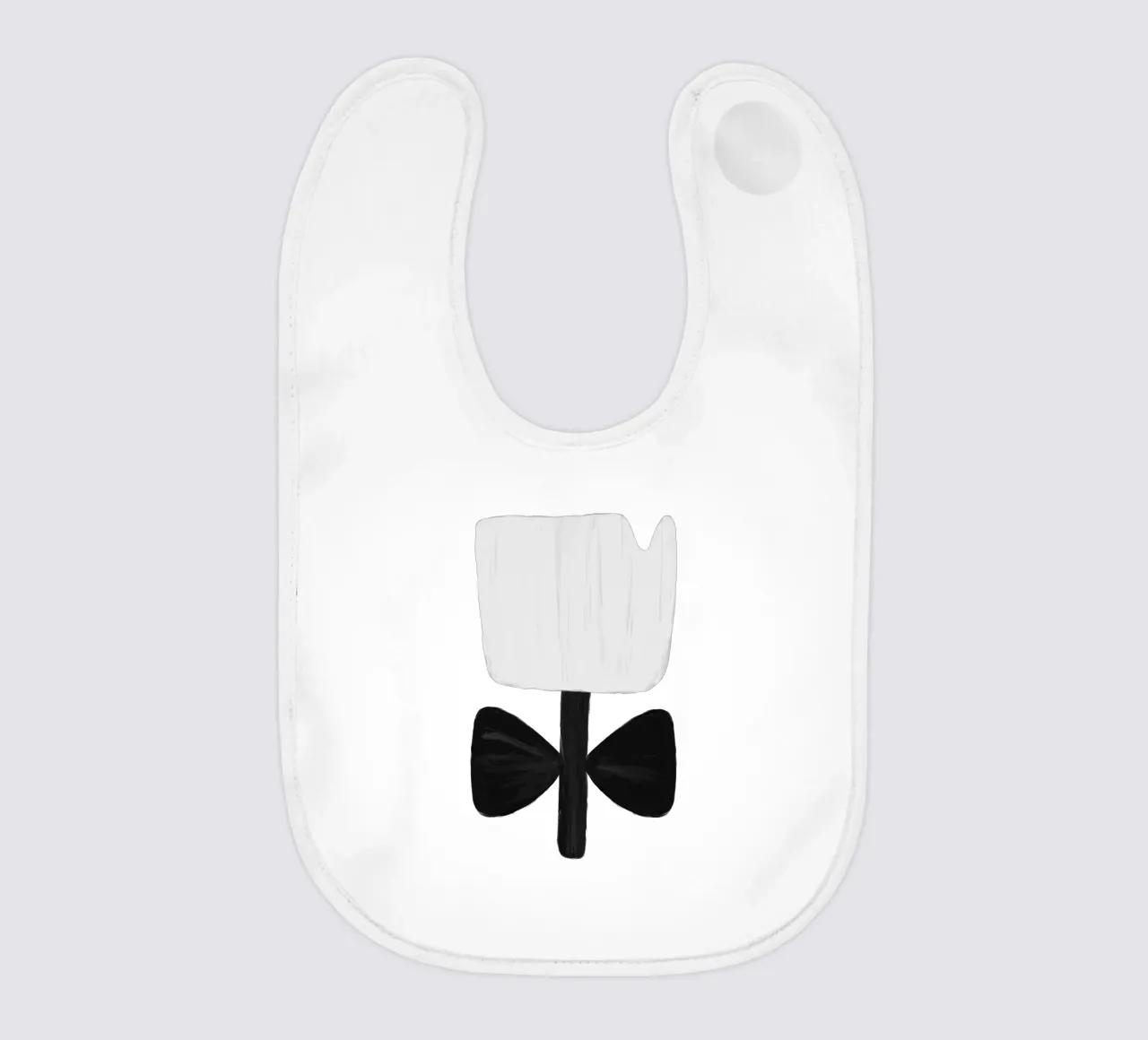 Scandi Botanical II baby bib by Orara Studio