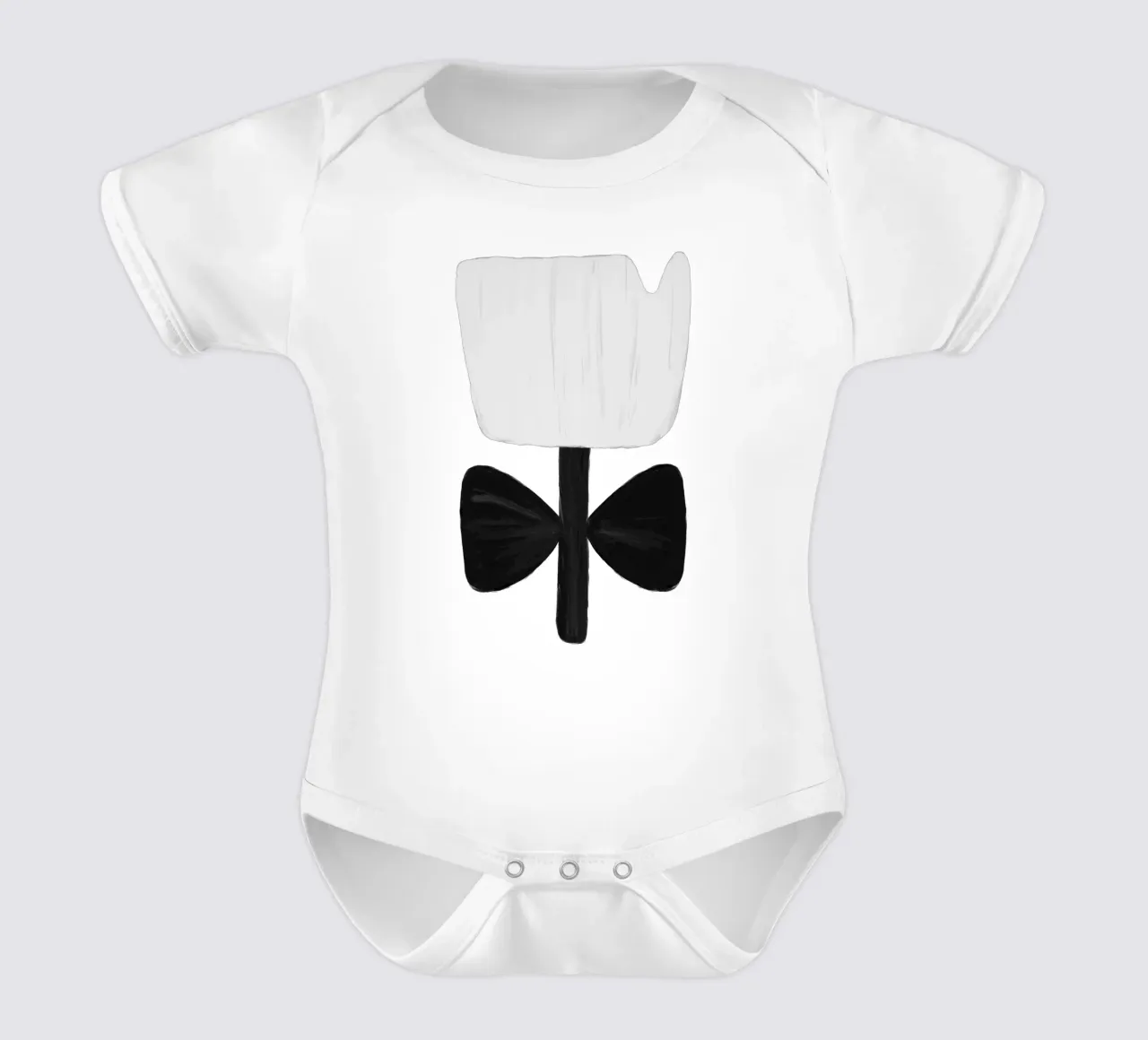 Scandi Botanical II body neonato maniche corte da Orara Studio