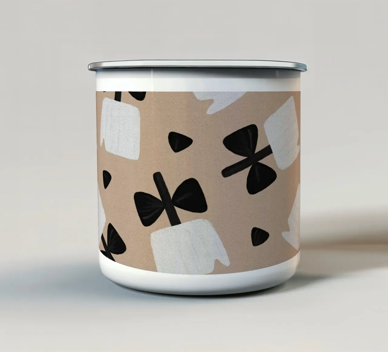 Botánico escandinavo II taza de esmalte de Orara Studio