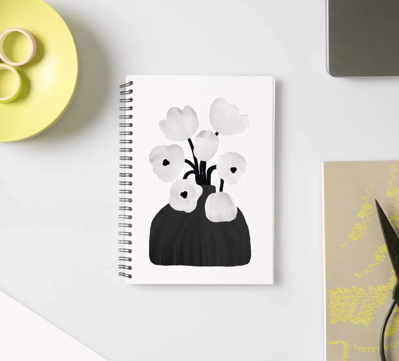 Scandi Botanical III spiral notebook by Orara Studio
