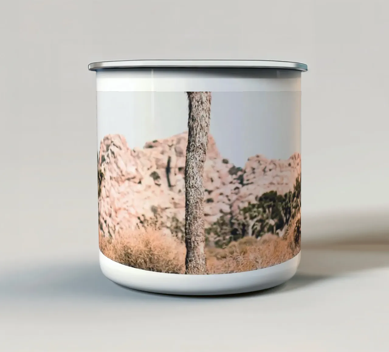 Joshua Tree - Minimalismo del deserto tazza in smalto da Whole©