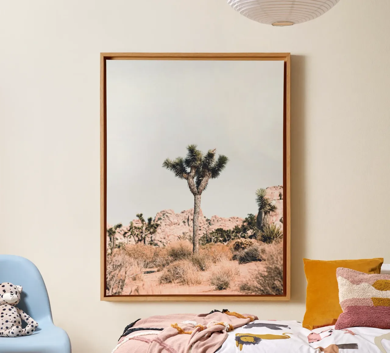 Joshua Tree - Minimalisme in de woestijn canvas van Whole©