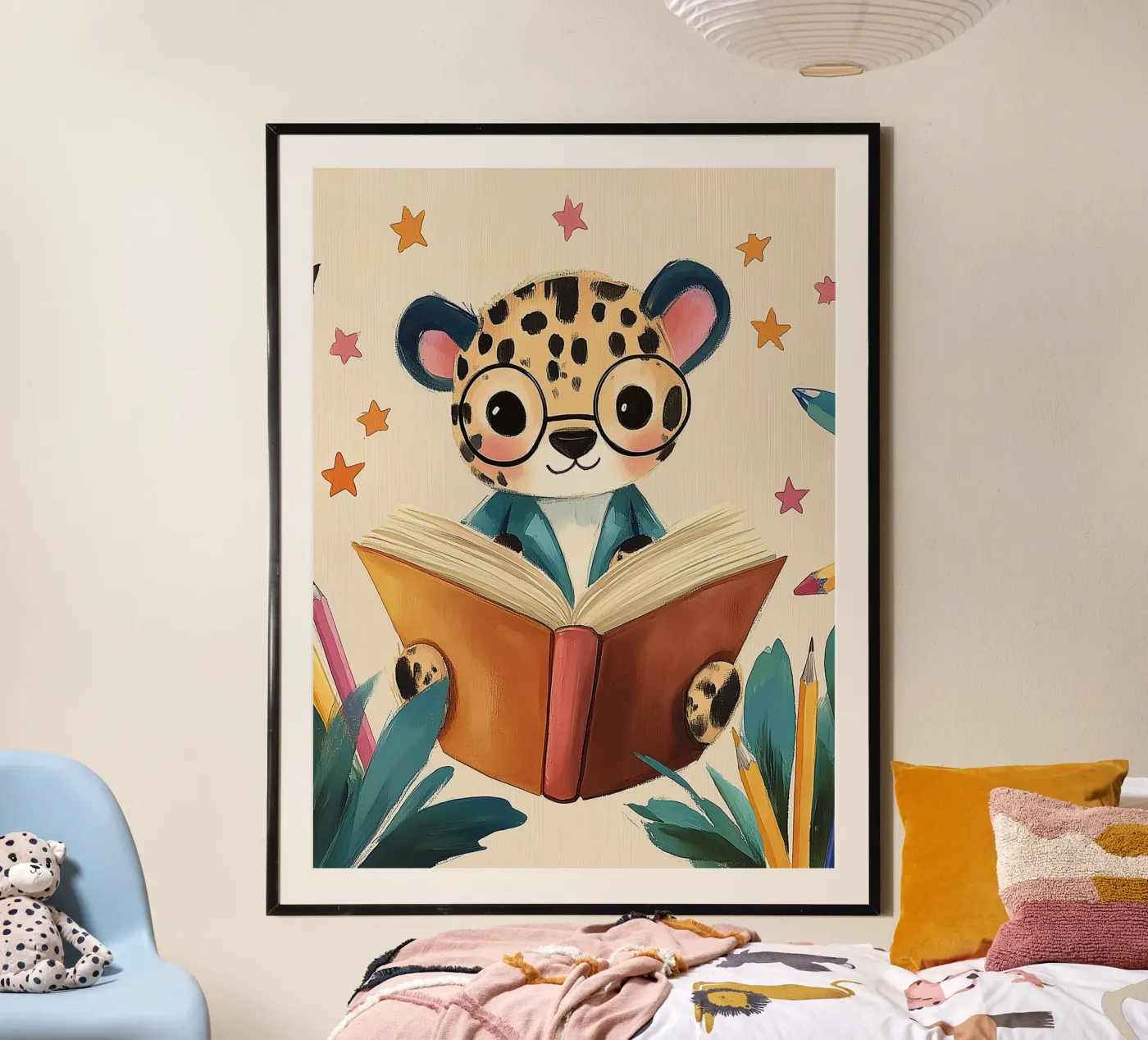 Library Leopard Poster von Kiara