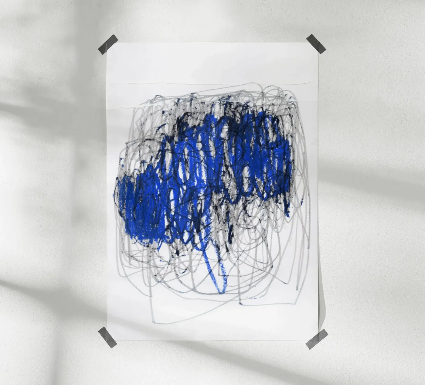 Mindful Blue poster da Abstrakte Malerei