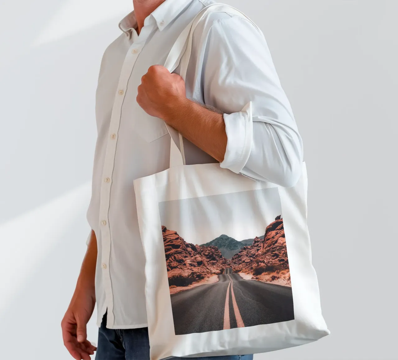Desert Road - Path into the unknown tote bag by Whole©