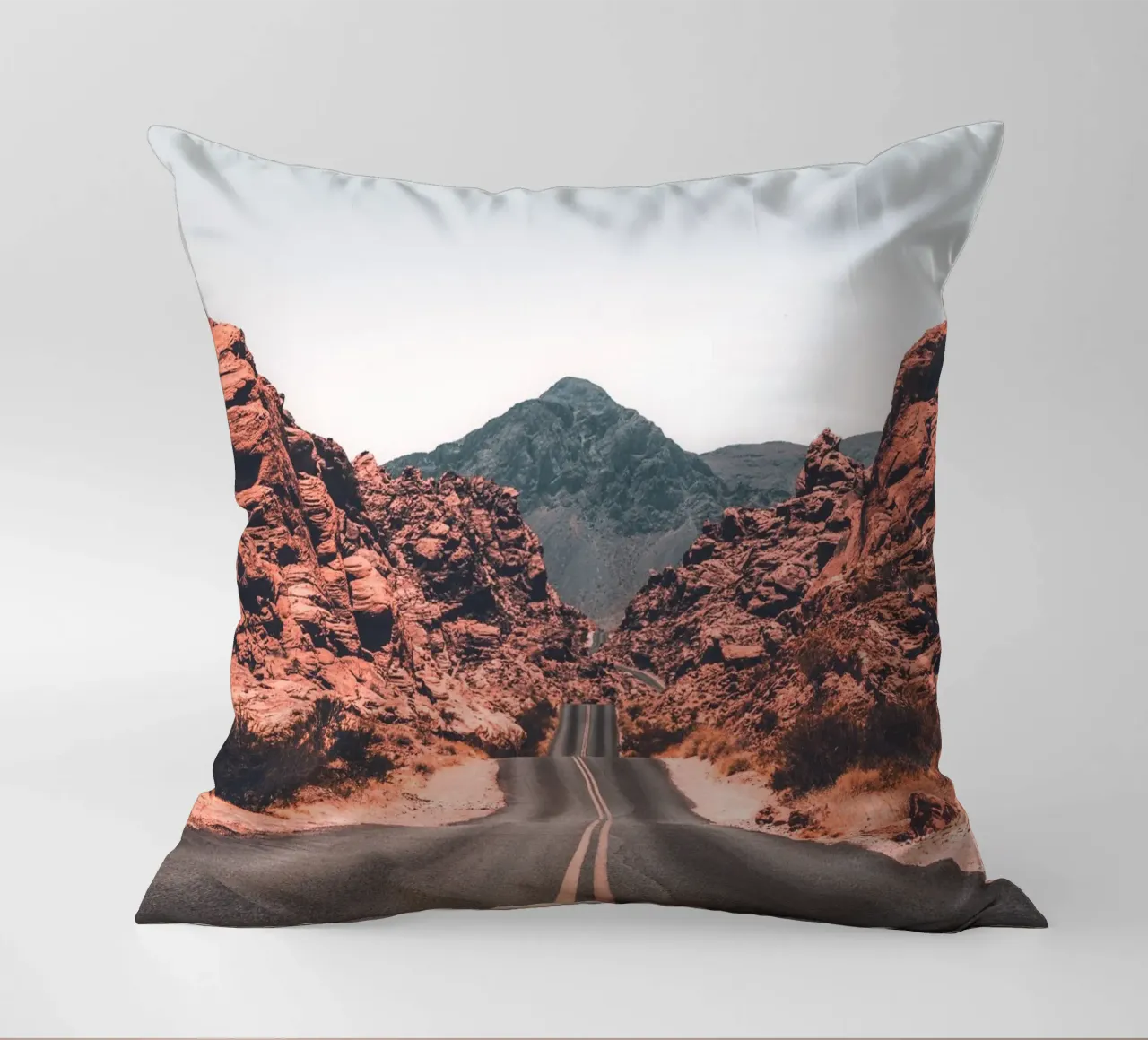 Desert Road - Path into the unknown decorative cushion by Whole©