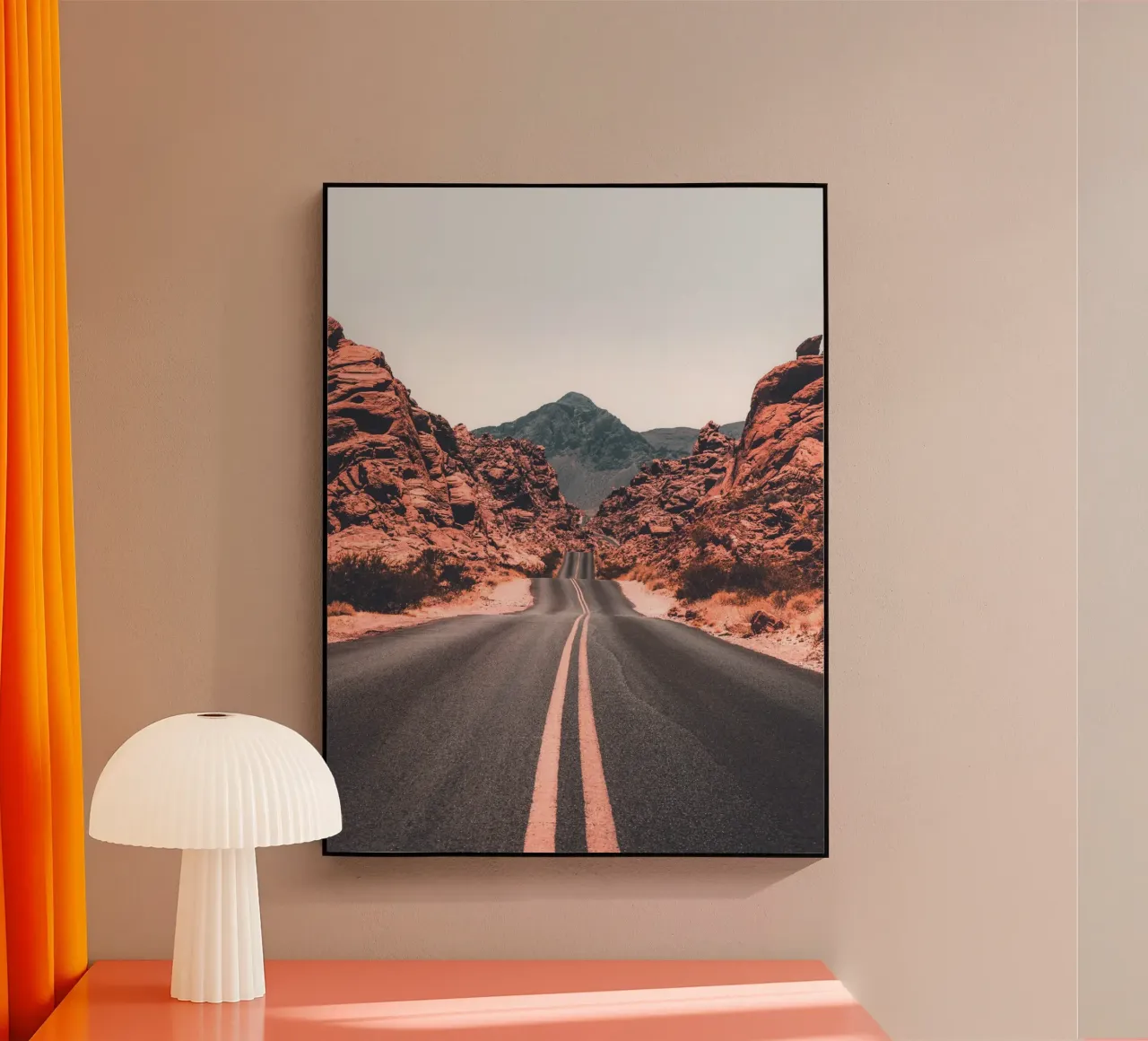Desert Road - Path into the unknown acrylic glass by Whole©