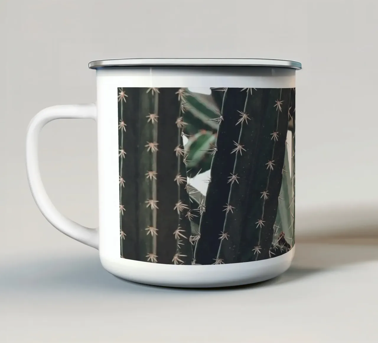 Motivo del cactus - Bellezza selvaggia tazza in smalto da Whole©