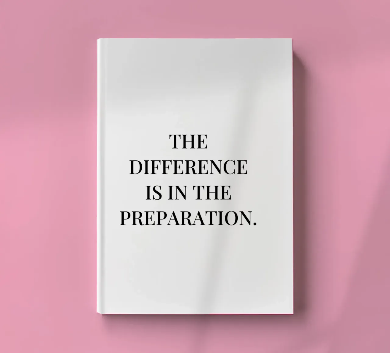The difference is in the preparation quote notebook by Paigaam Studio