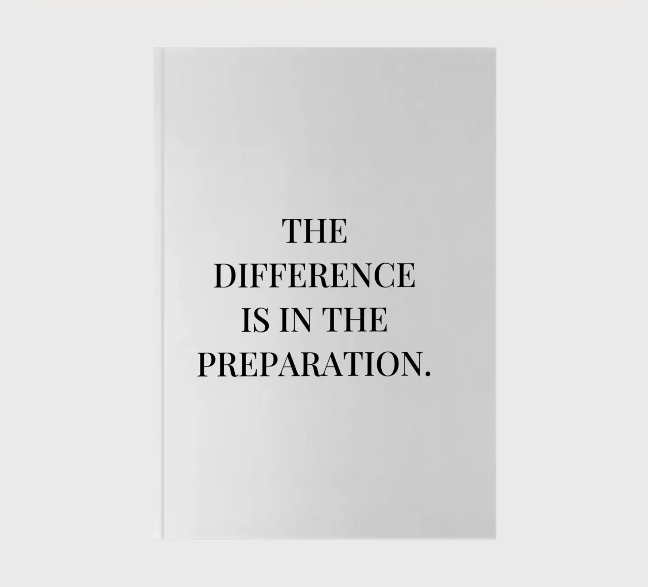 The difference is in the preparation quote notebook by Paigaam Studio