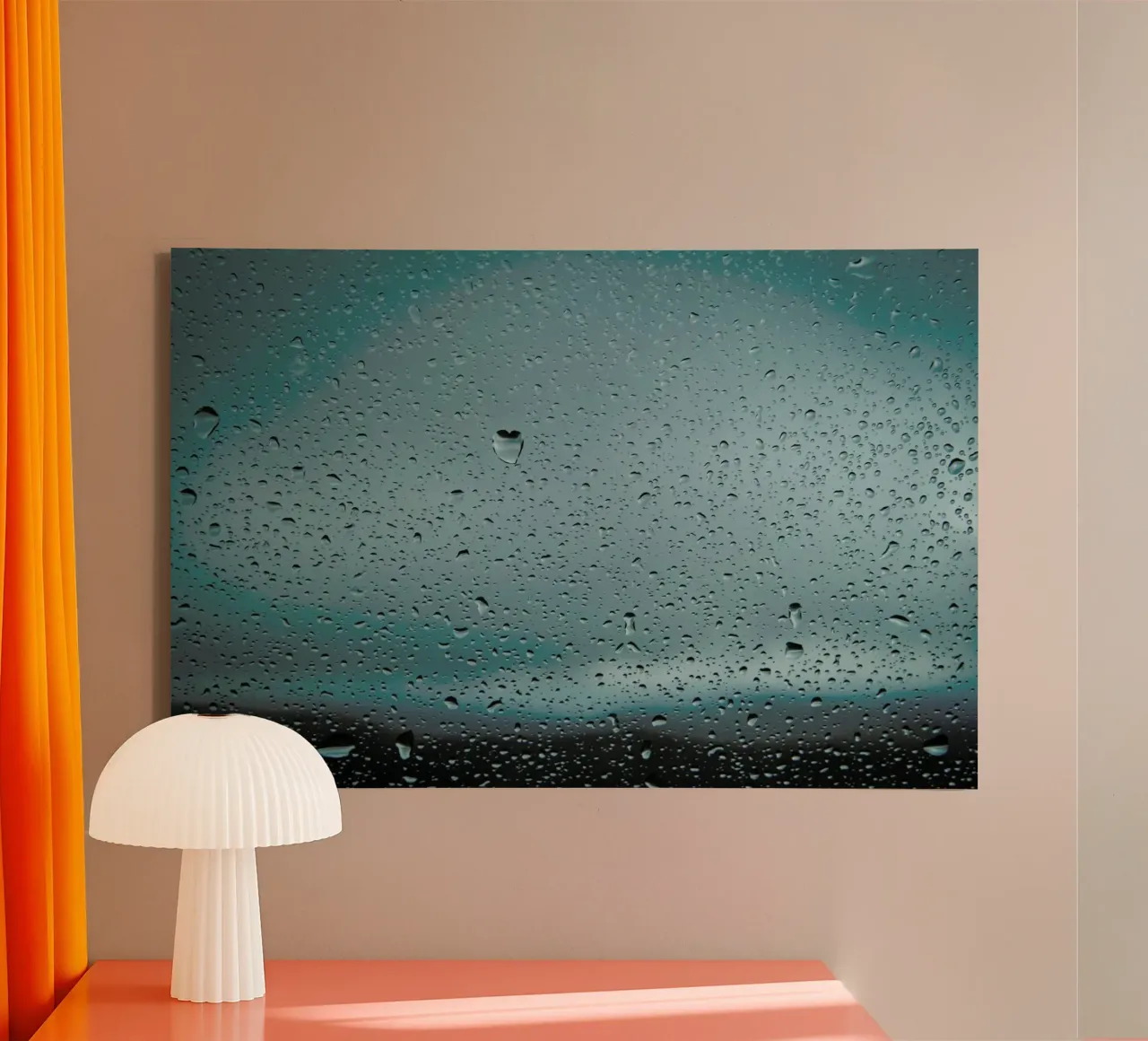 Love Drop Window tela con Cornice a cassetta da Marc Gruninger