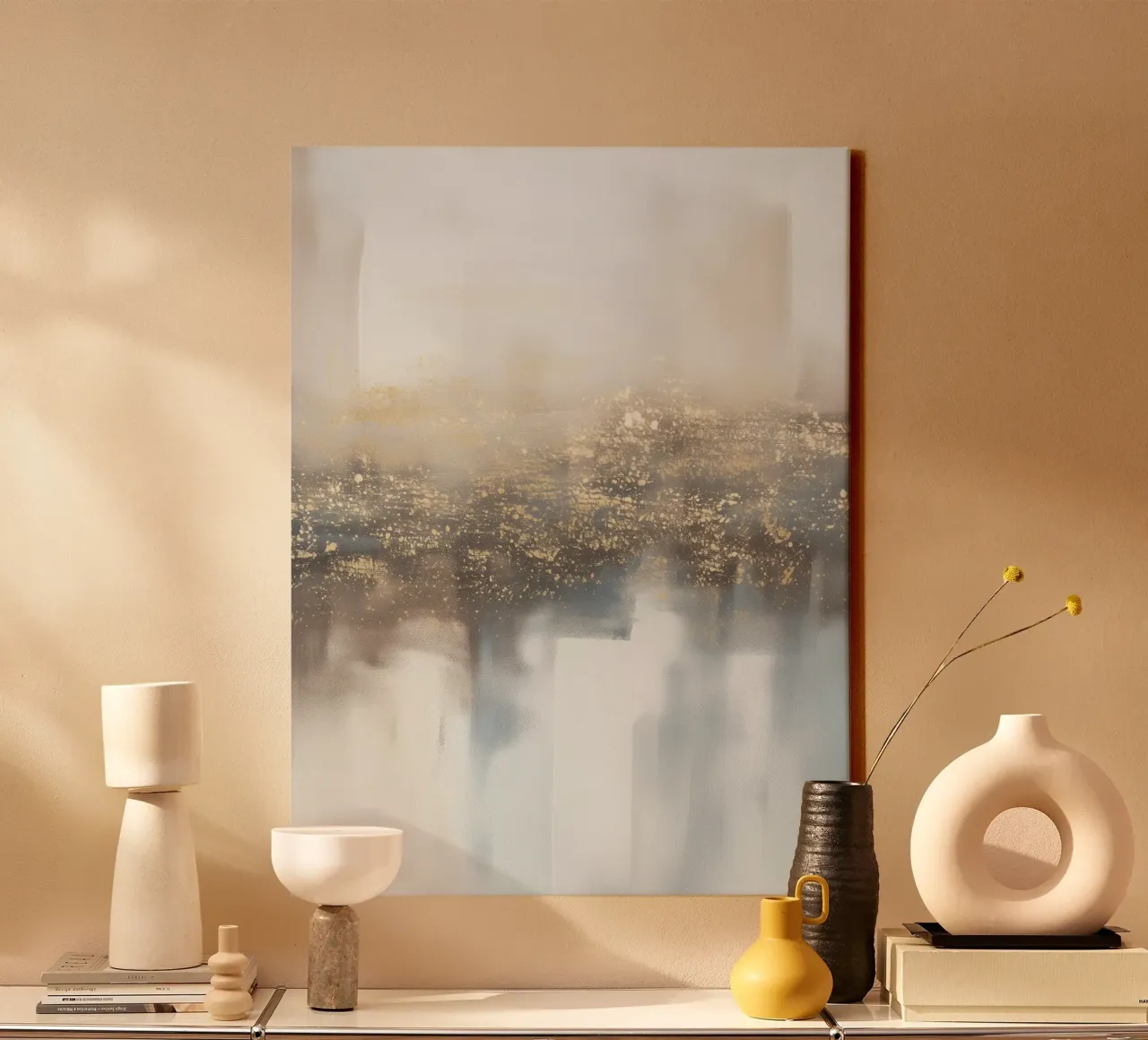 Abstracte natuurlijke textuur Matteo canvas van Carinaprint