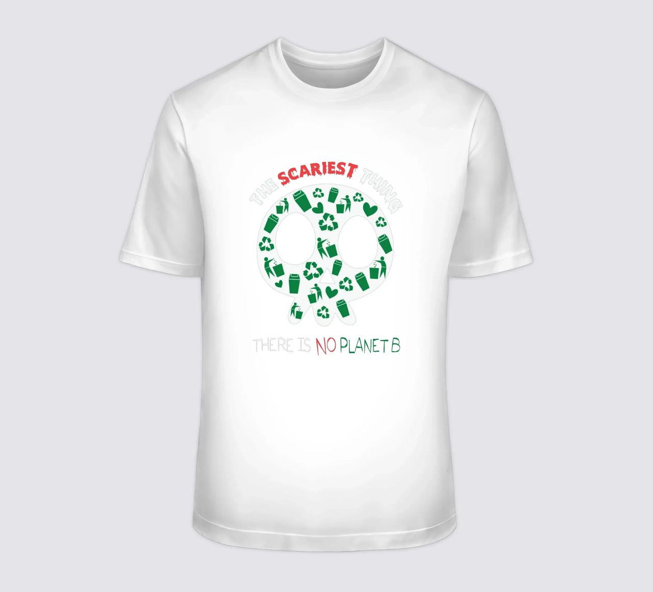 The Scariest Thing and There is No Planet B t-shirt da edsonramosart