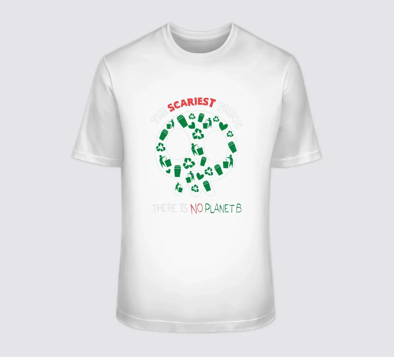 The Scariest Thing and There is No Planet B t-shirt da edsonramosart