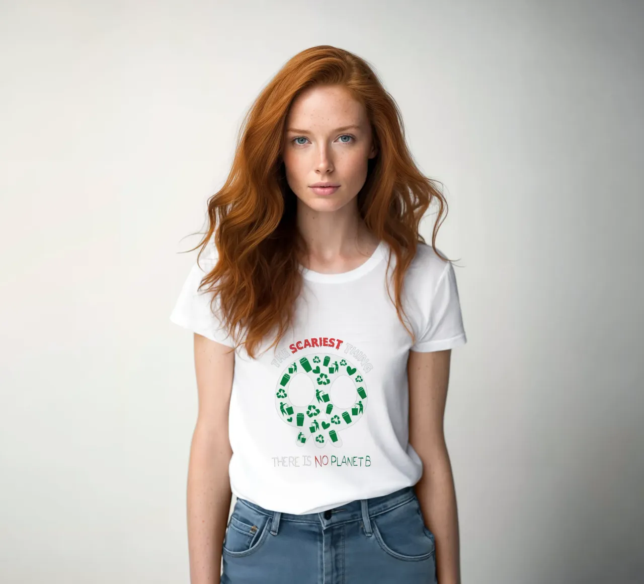 The Scariest Thing and There is No Planet B t-shirt da donna da edsonramosart