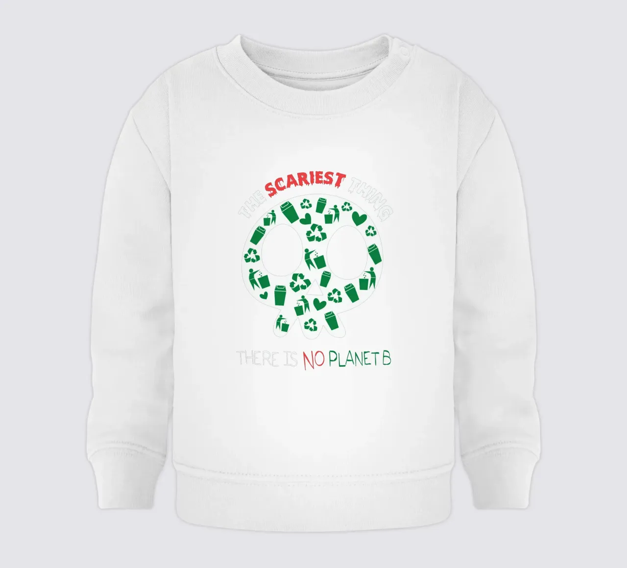 The Scariest Thing and There is No Planet B felpa neonato da edsonramosart