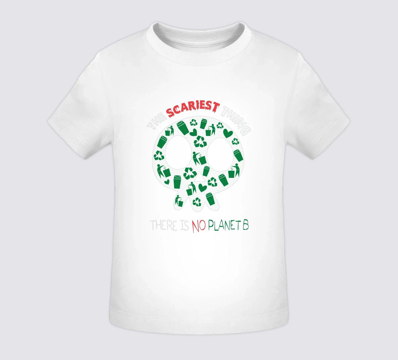 The Scariest Thing and There is No Planet B maglietta neonato da edsonramosart
