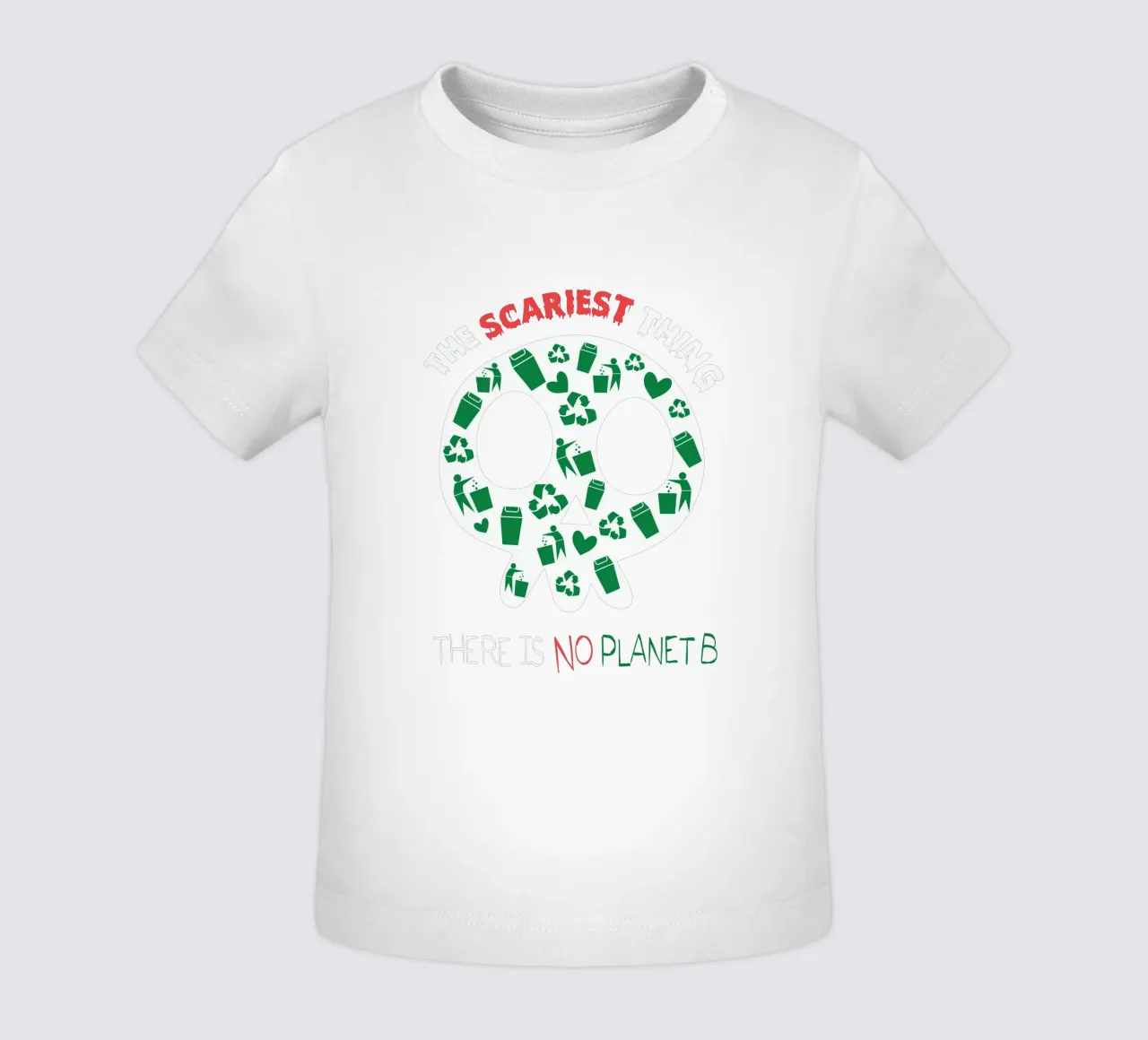 The Scariest Thing and There is No Planet B maglietta neonato da edsonramosart
