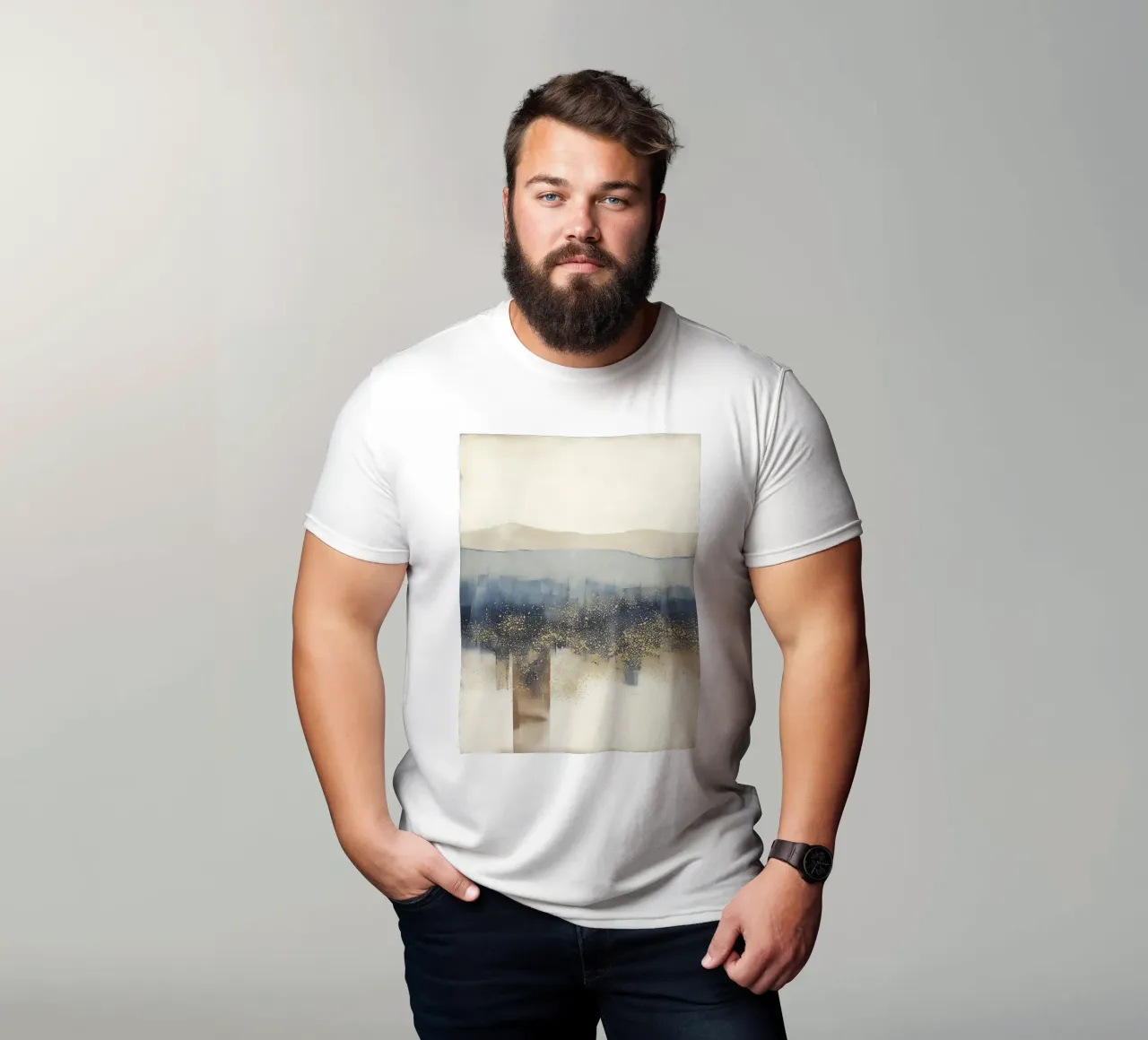 Abstrakte Naturtextur Theo T-Shirt von Carinaprint