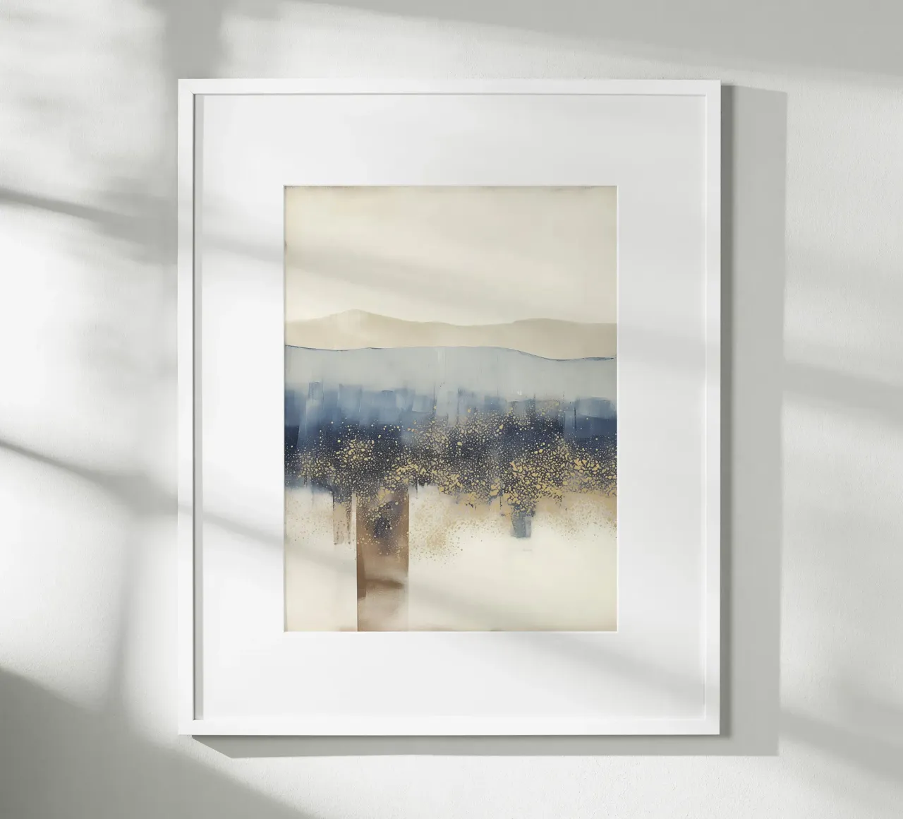 Abstracte natuurlijke textuur Theo poster van Carinaprint