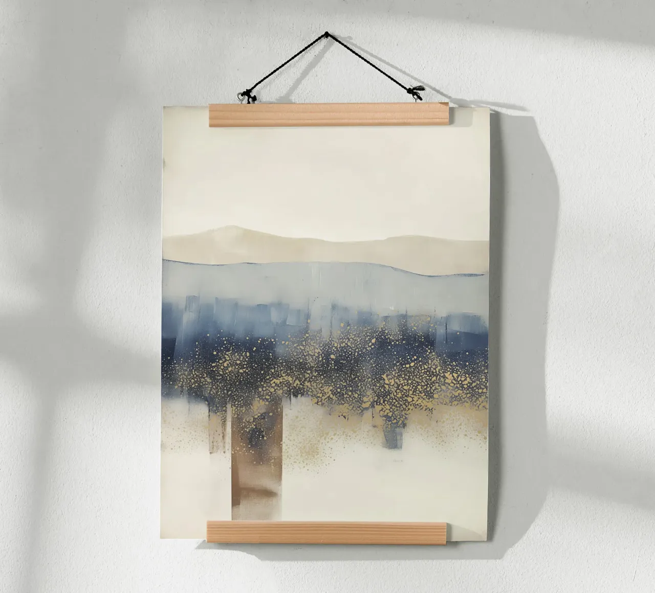 Abstracte natuurlijke textuur Theo poster van Carinaprint