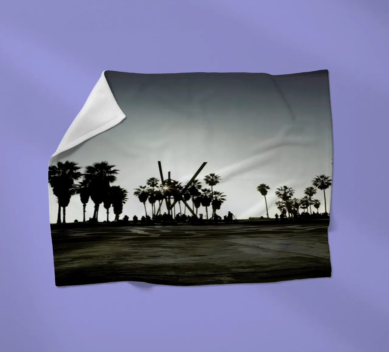 V fleecedeken van Marc Gruninger