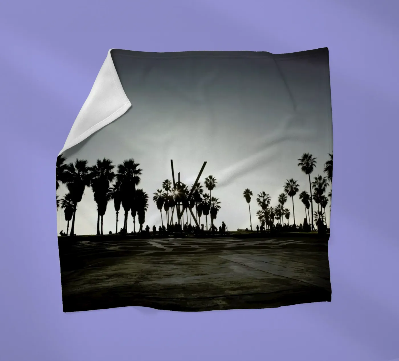 V fleecedeken van Marc Gruninger