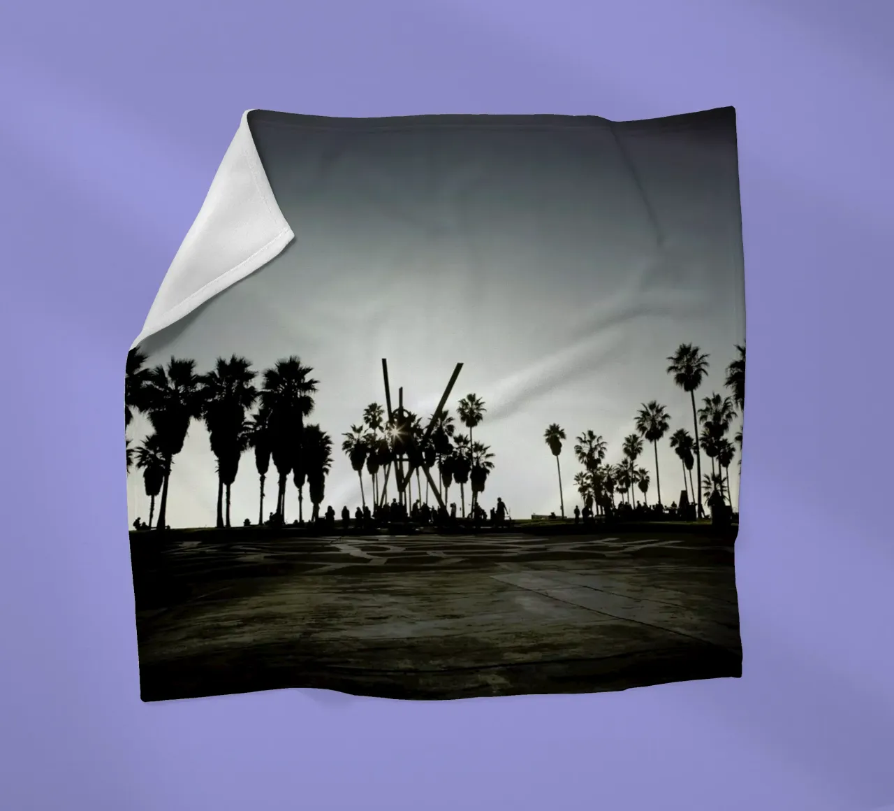 V fleecedeken van Marc Gruninger