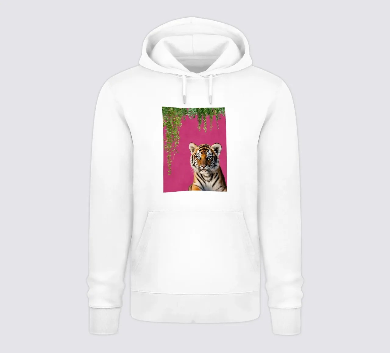 Fierce in Fuchsia felpa con cappuccio da DesignArt