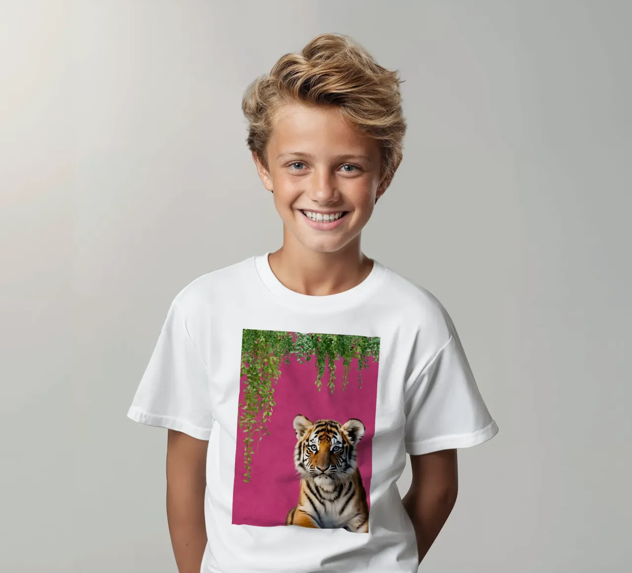 Fierce in Fuchsia t-shirt bambini da DesignArt