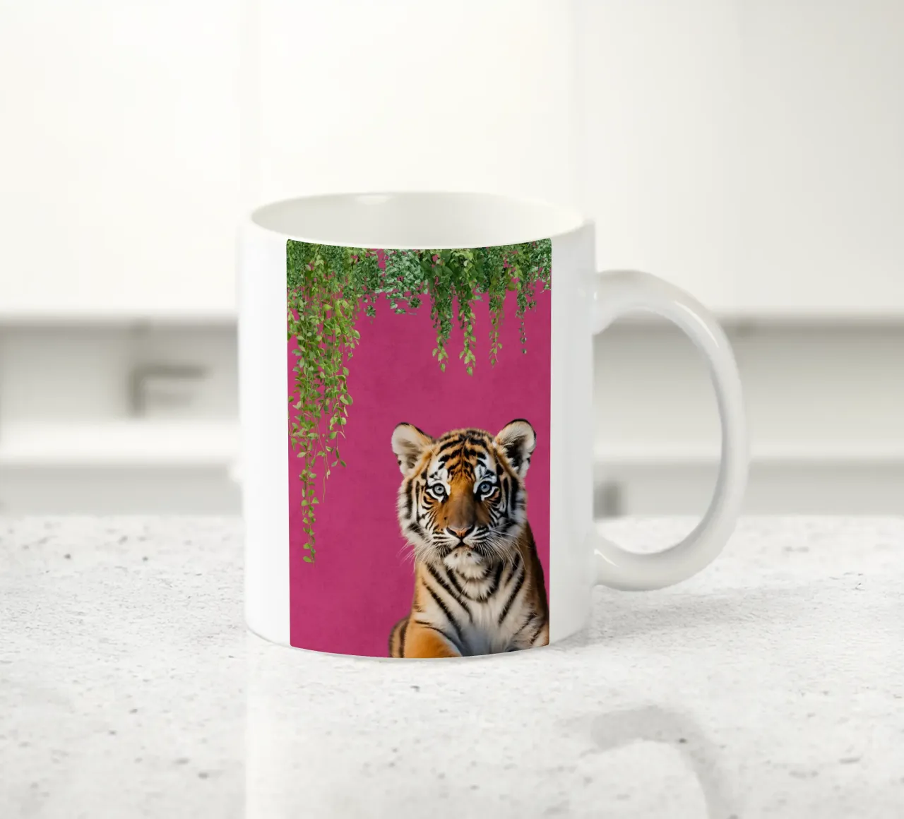 Fierce in Fuchsia tazza in ceramica da DesignArt