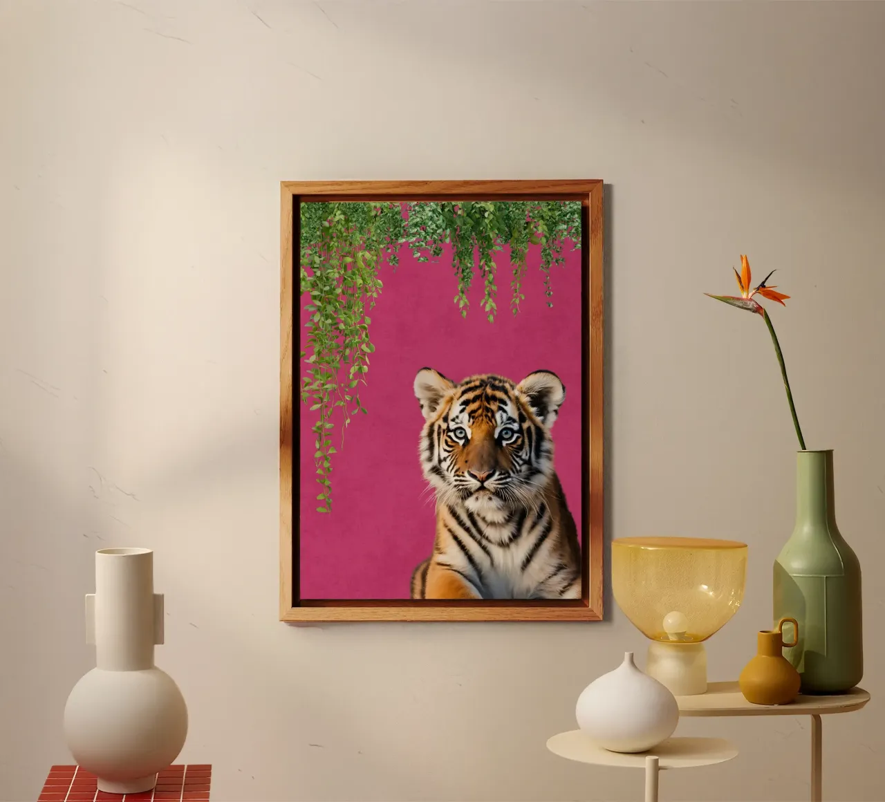 Fierce in Fuchsia alluminio dibond da DesignArt