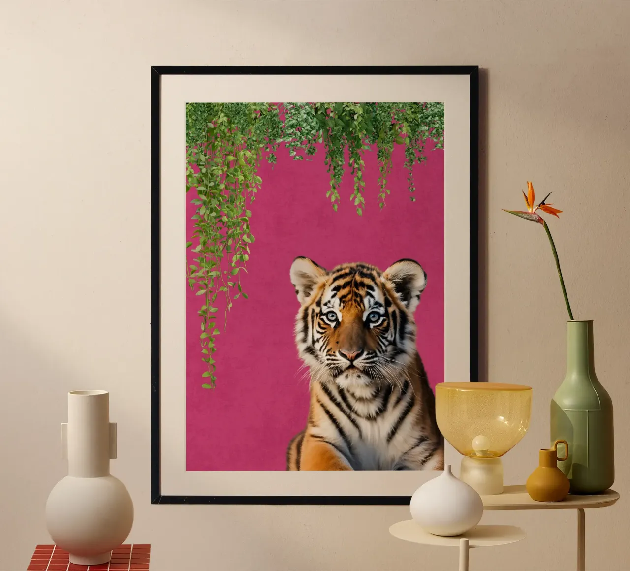 Fierce in Fuchsia carta hahnemühle da DesignArt