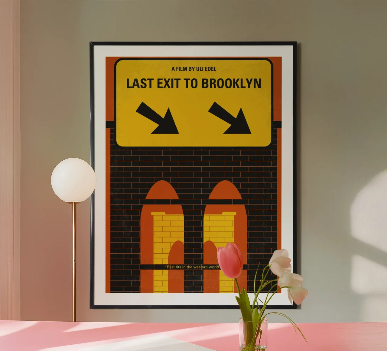 No879 My Last Exit to Brooklyn minimal movie poster carta hahnemühle da Chungkong