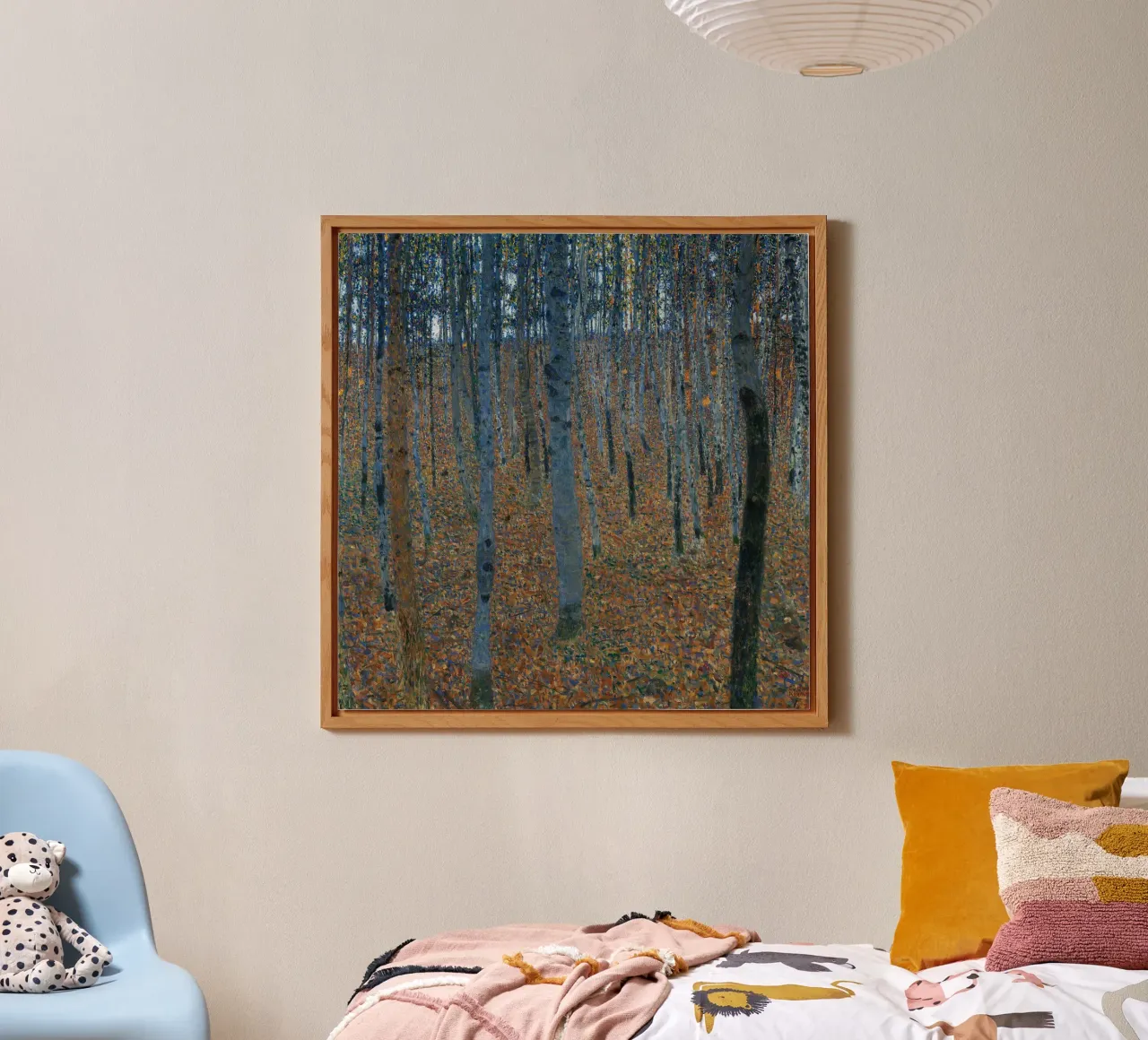 Gustav Klimt - Beech Grove I alluminio dibond da Timeless Artworks