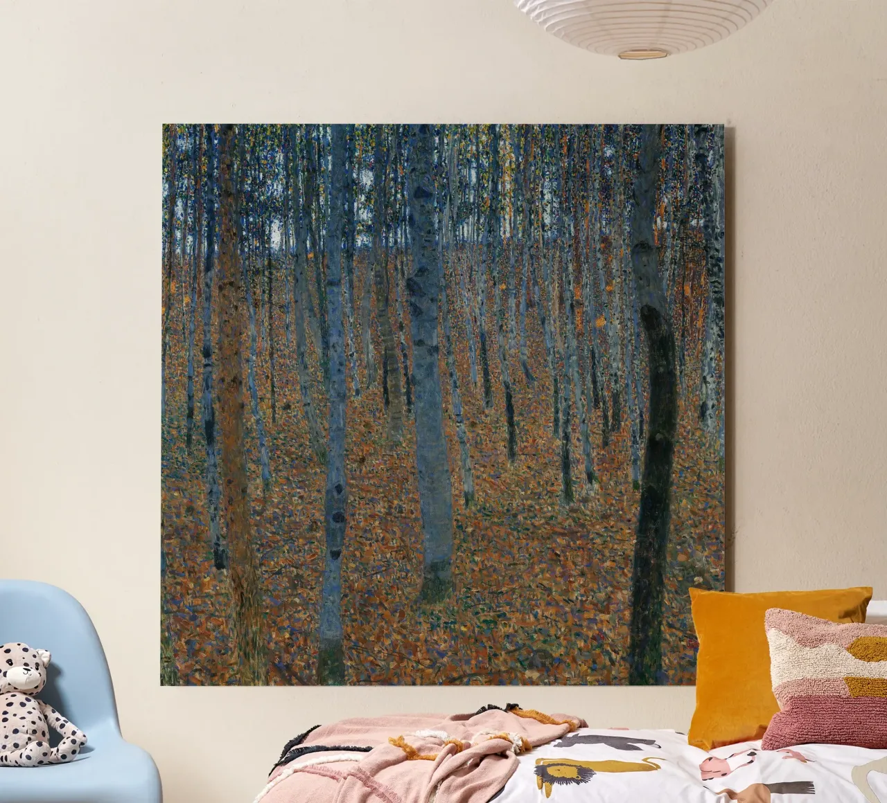 Gustav Klimt - Beech Grove I alluminio dibond da Timeless Artworks