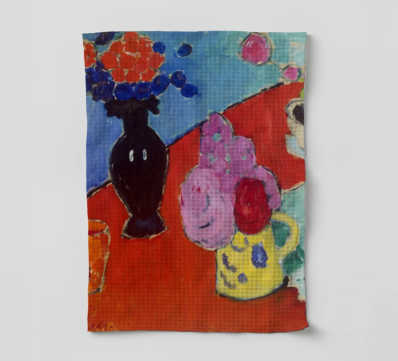 Jawlensky - Stilleben mit Vase und Krug. 1909 Geschirrtuch von ARTOTHEK