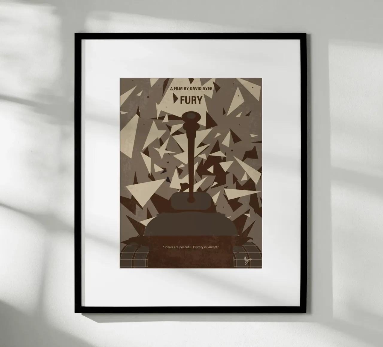 No885 My Fury minimal movie poster poster met kunststof frame van Chungkong